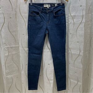 Garage Skinny Jeans Womens 7 Long Dark‎ Wash Excellent Premium Super Soft Denim